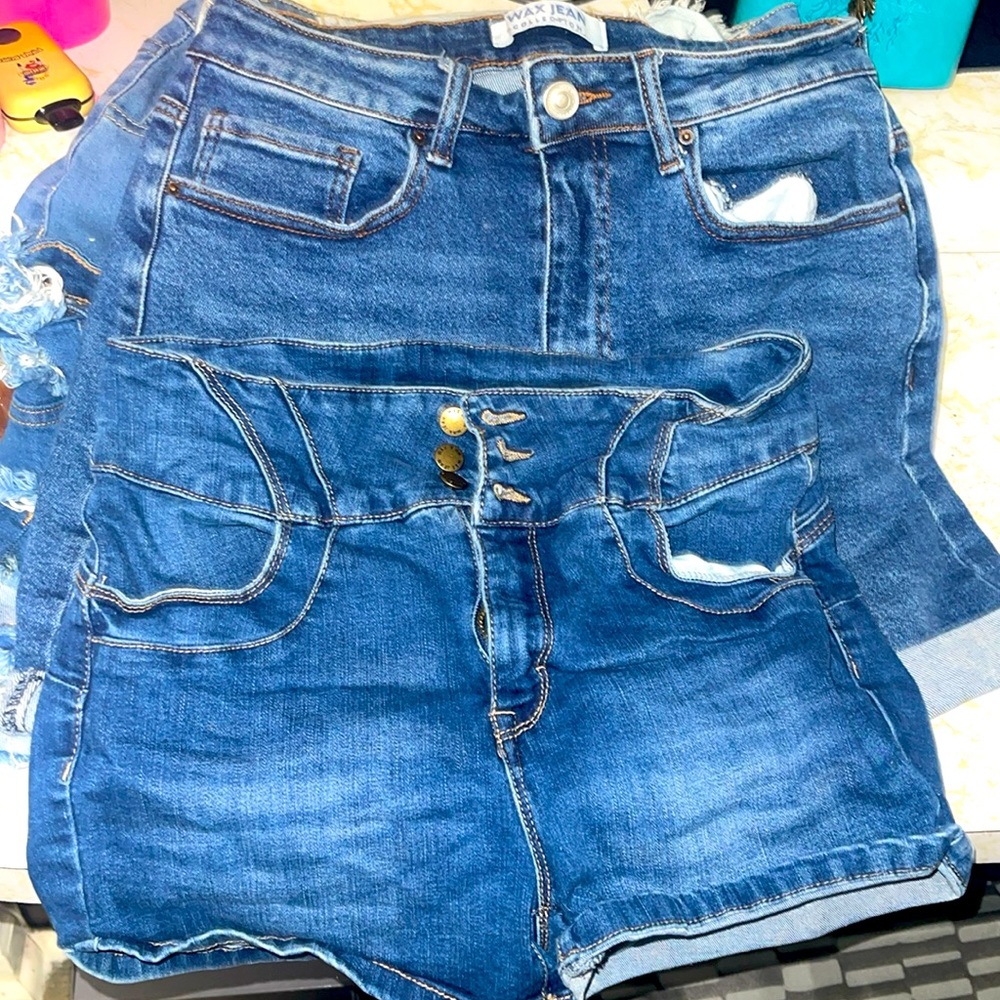 Wax Jean Shorts